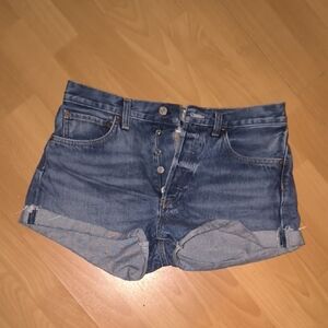 Agolde | Dark Blue Denim Shorts